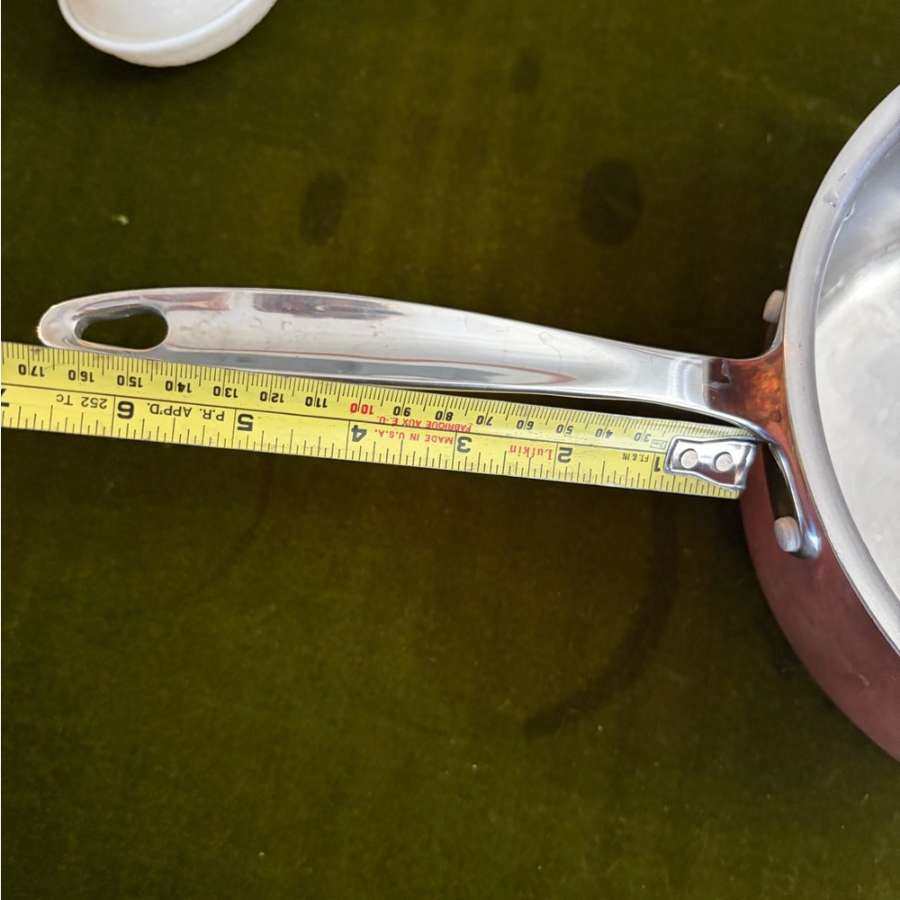 Il Mulino New York Copper Saucepan with Stainless Steel Interior - Picture 4 of 8